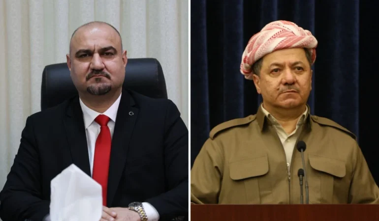 KDP Başkanı Barzani, ITC Başkanı Ağa’ya taziye dileklerinde bulundu