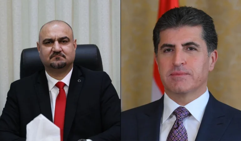 نێچیرڤان بارزانی پەیامێکی سەرەخۆشی ئاماژەی محەمەد سەمعان دەکات